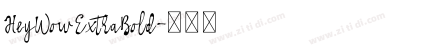 HeyWow ExtraBold字体转换